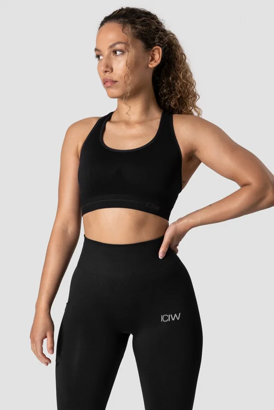ICANIWILL - Everyday Seamless Sports Bra Black - Sports-BH - Damer - Træningstøj fra ICIW