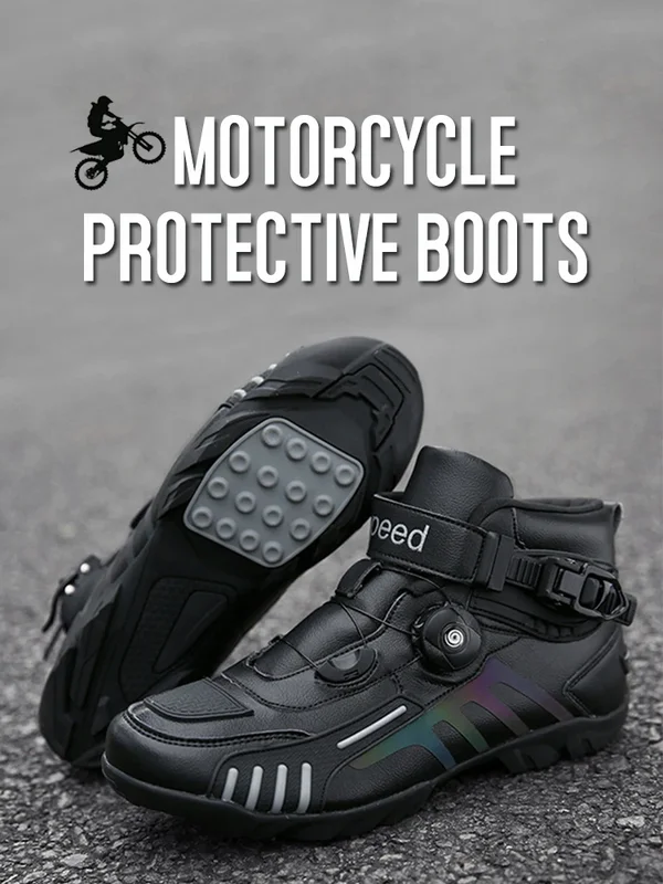 AliExpress - ﻿ Homme moto bottes en plein air anti-dérapant Motocross course chaussures de sport hommes moto Protection botte hommes moto chaussures