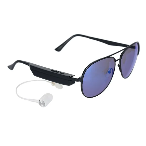 A9 Smart Glasses Bt Stereo Headset Polariserade Solglasögon Med Mic För Ridning Köra Fiske Springa Golf Utomhusaktiviteter Svart