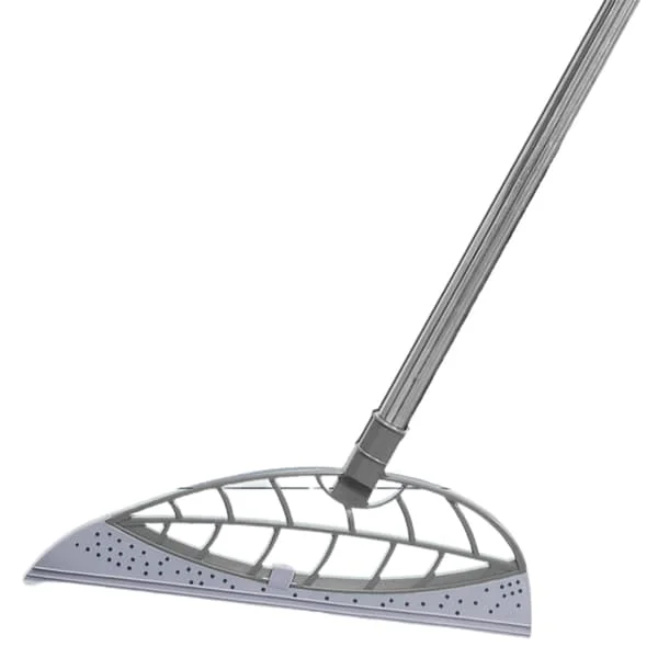Multifunctional Magic Broom Retractable Floor Sweeper for Window Glass Cleaning Grey