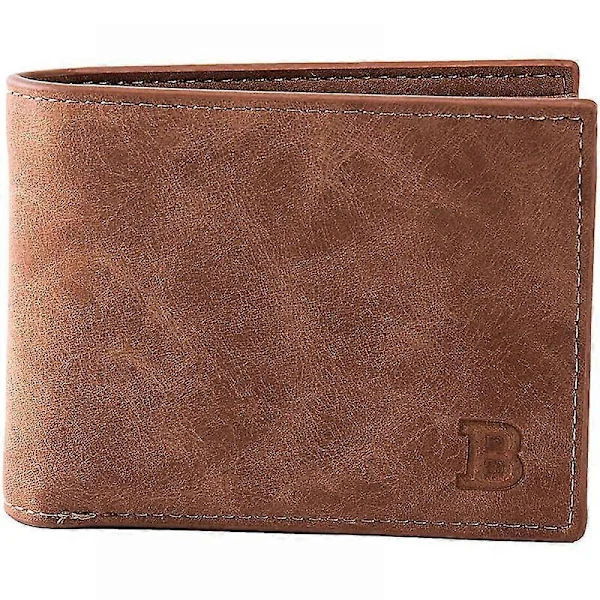 Kortholder | Slank læderpung til mænd med møntlomme | Pung med RFID-beskyttelse | Opbevaringskort | Mini pung til mænd | Herrepung | Vintage [DB]