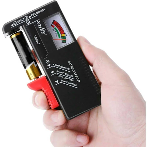 Universal Battery Tester, Digital Battery Tester, for AA AAA CD 9V Button Batteries 1.5V to Measure Battery Voltage
