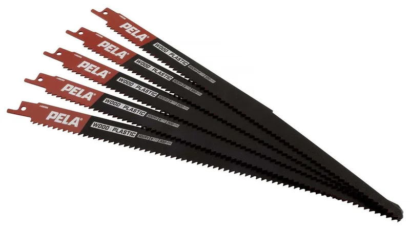 PELA 488388 Tigersågblad 300 mm, 6 TPI, 5-pack, Maskintillbehör & förbrukning