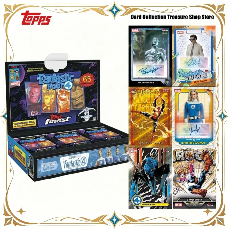 AliExpress - Topps Finest Marvel Fantastic Four 65. Jubiläum Sammelkarten Hobby-Box Garantierte Auto-Sketch Relikt-Karten Sammlerstück Geschenk