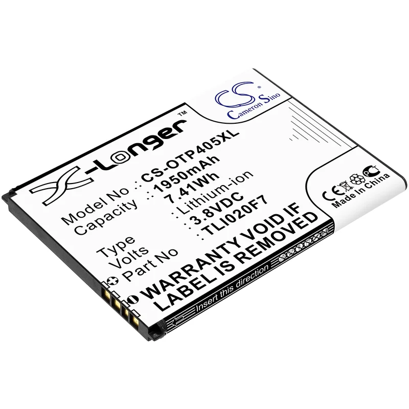 Batteri for SmartPhone, Mobil for Alcatel One Touch Pixi 4 5, One Touch Pixi 4 (5) og andre.