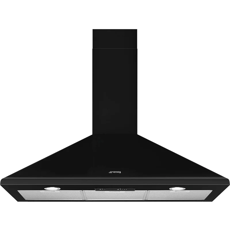 Smeg KSED95NEE 90 cm Väggmonterad Fläkt, Svart | Vitvaror > Köksfläkt | Bagaren och Kocken