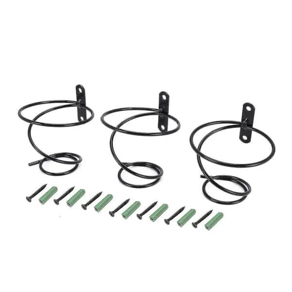 3-pack Single Bottle Wall Mounted Wine Rack, Wine Bottle Display Rack, Hanging Metal Wine Rack