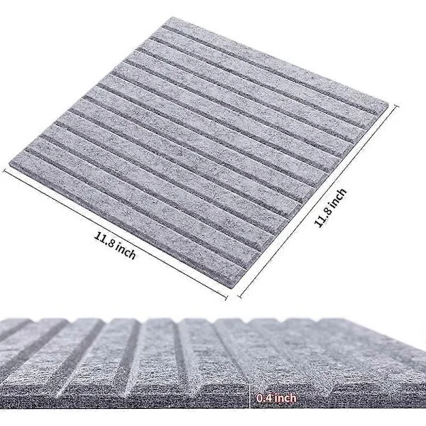 【BQ】12 Pcs Acoustic Panels, Sound Absorbing Board, Wall Soundproofing Board, Compatible with Acoustic Treatment, Wall