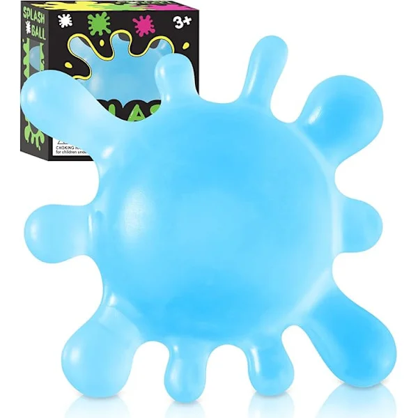 NeeDoh Kids Squeeze Ball, Splat Stick Squishy Toys, Squeeze Splash Toys, Lievittää ahdistusta, Ice Soft Squeeze Cube Maltose Balls Pink