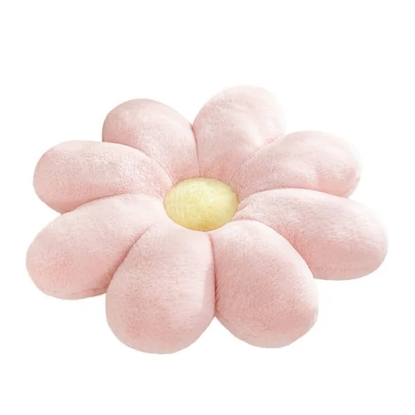 Kreativ kanin plys blomsterpude vinduespude otte kronblade blomst sofa pude hjem pude sæde pude - 60cm