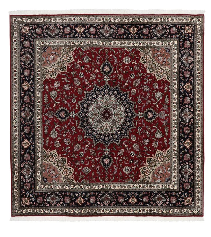 Tabriz 60 Raj Silk Warp Rug 202X209 Wool