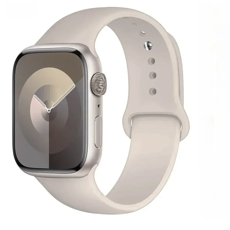 AliExpress - Silikonband für Apple Watch Armband 44mm 45mm 40mm 41mm 42-46mm 49mm Sportarmband iWatch Serie 11-10-9-8 7 6 5 4 SE-Ultra 2/3