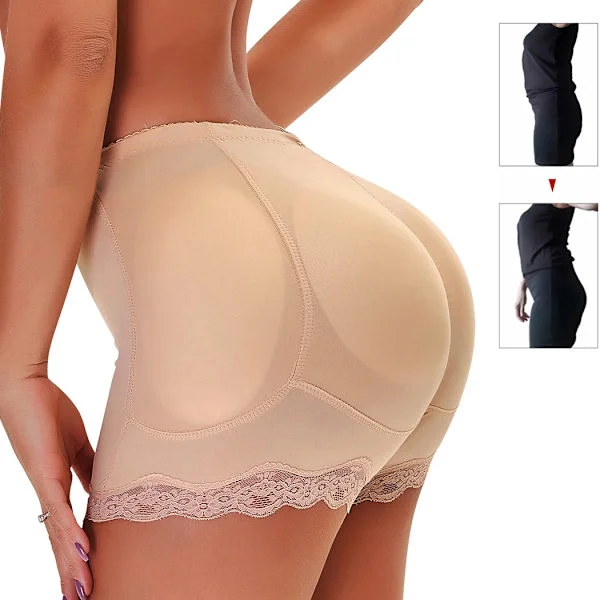 Polstret rumpeheis Korrigerende undertrøye Butt Enhancer Body Shaper Formrem Fake Hip Shapwear Undertrøye Push Up Bukse Hud