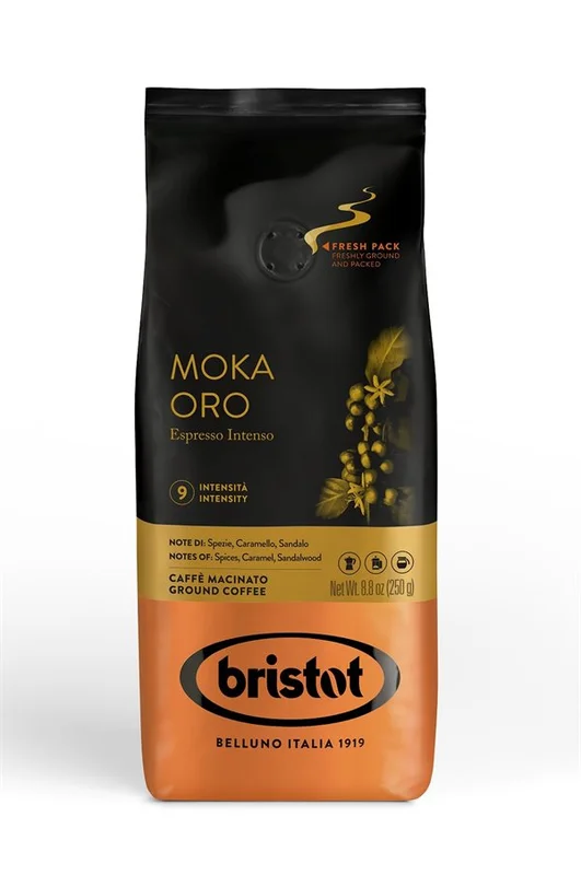 Bristot Moka Oro 250 g malt kaffe