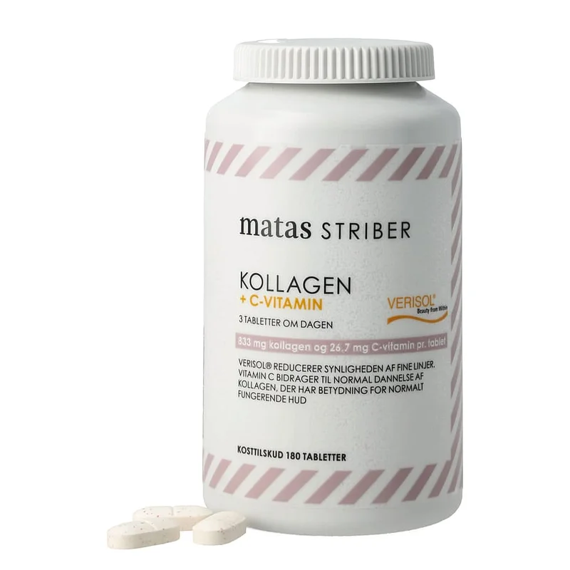3 for 2 - Matas Striber Kollagen 833 mg+C-vitamin 27 mg 180 tabl., Helse & Madvarer, Kollagen, Kollagenpiller