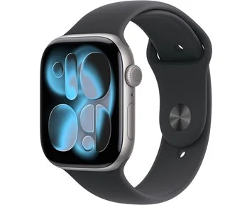 Watch Series 11 GPS + Cellular 46mm Space Grey Aluminium Case with Black Sport Band - M/L - Apple Watch Series 11 GPS + Cellular – 46mm M/L
