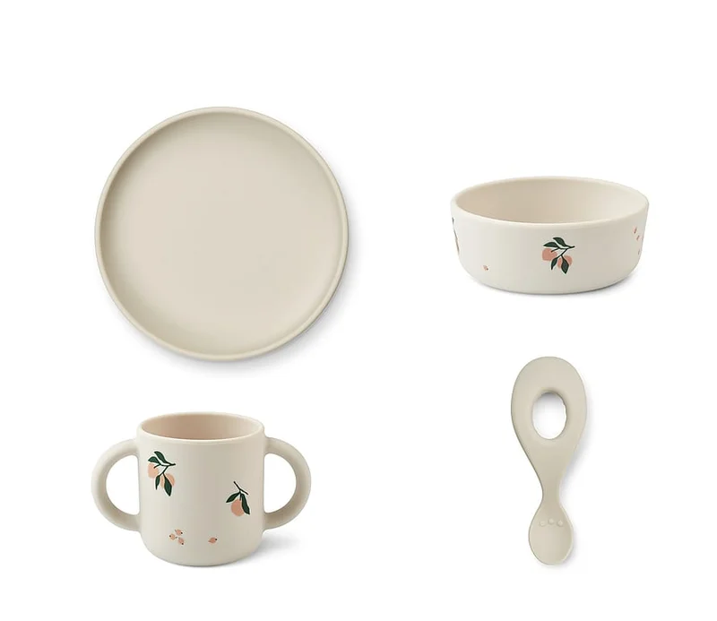 LIEWOOD Bordservicesæt til Baby Peach / Sea Shell Mix, Børn & Forældre, Service, Spisesæt