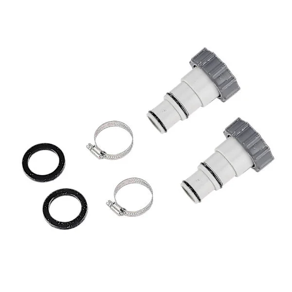 Adapter för slang till pool, Intex pumpersättningsanslutningssats 1,25""-1,5"" gängade klämmor med gummiplatta för sandfilterpump, klorgenerator