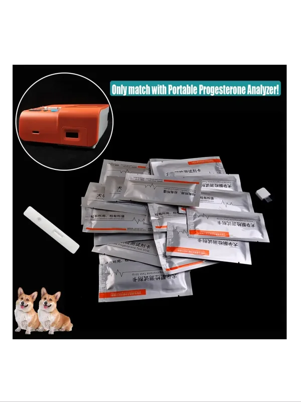 AliExpress - Bande de Test de progestérone canine, puce de surveillance de l'ovulation pour chien et chat, Kit d'élevage vétérinaire, élevage des 