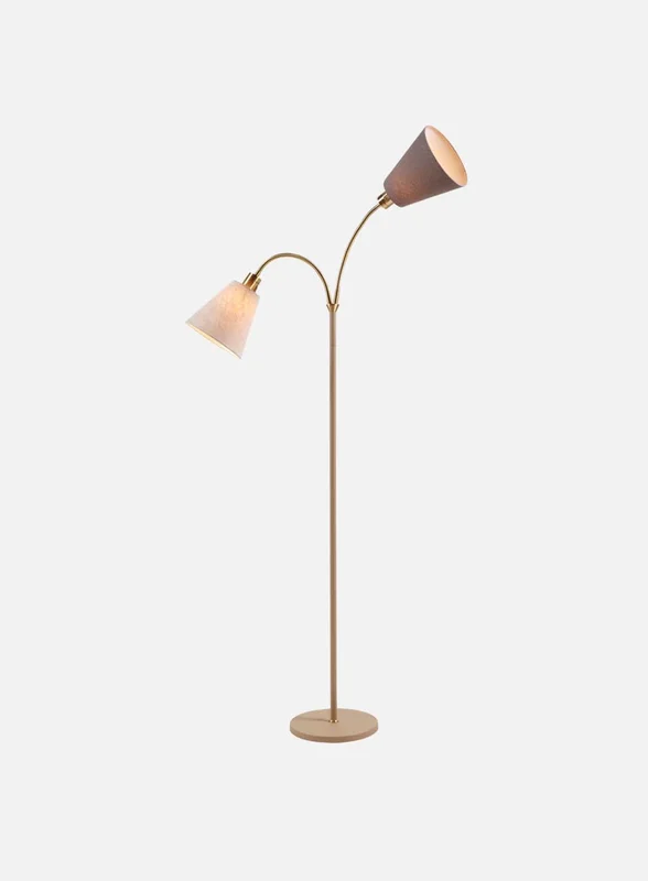 Ms Belysning Connie 2-lys gulvlampe u/skjerm - sand