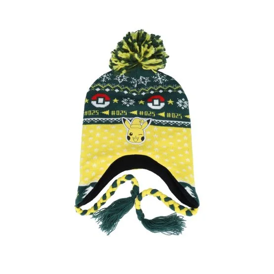 Difuzed - Green pom Beanie - Pokémon Sherpa Beanie Green/Yellow Pom @ Hatstore