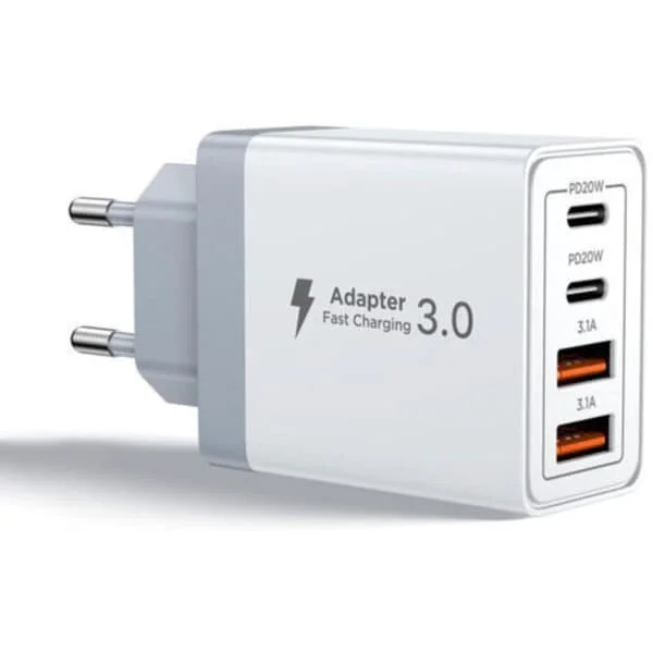 USB-strømskinne, kompatibel med Apple 16/15 opladere, hurtigopladningshoved til Samsung og Android mobiltelefoner (D)