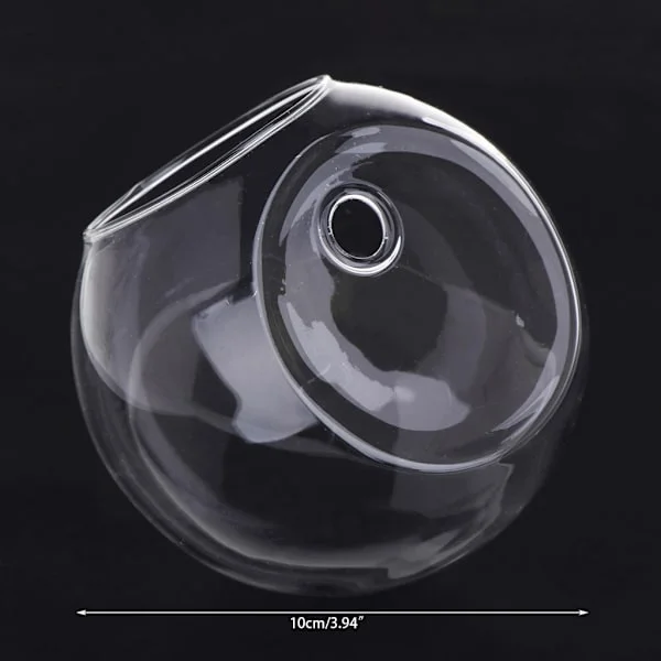 Vegghengt Glass Blomsterpotte Vase Terrarium Beholder Hjem Hagedekor Ball