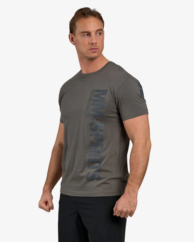 MM Sports Hardcore T-shirt, Grey-On-Grey Grey-On-Grey