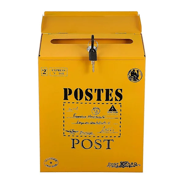 1. Lukittava Postilaatikko Retro Postilaatikko Seinään Asennettava Postilaatikko Sanomalehtilaatikko