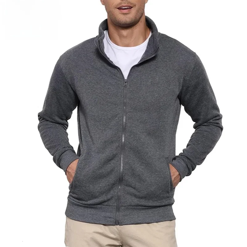 AliExpress - Neue Herren-Sweatjacke, Pullover, Kapuzenpullover, Sweatshirt, Mann ohne Kapuze, mit Reißverschluss, Jacke, Outdoor-Sport, leicht, 