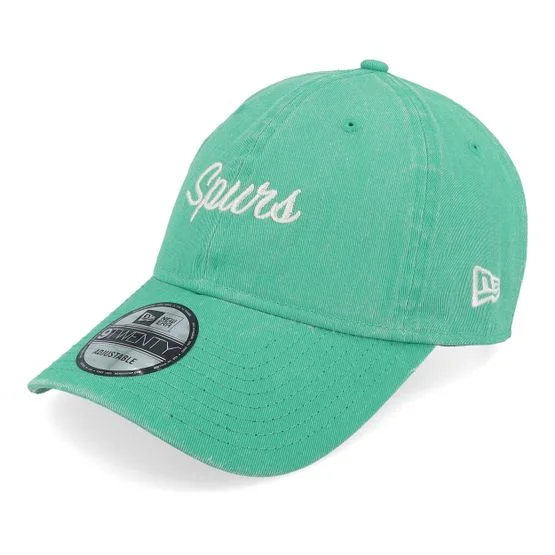 New Era - NBA Grün Unconstructed Cap - San Antonio Spurs Italian Wash 9TWENTY Aqua Dad Cap @ Hatstore