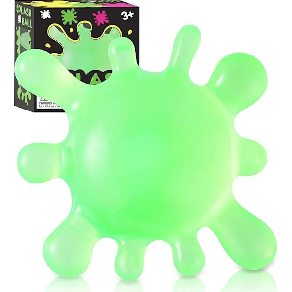NeeDoh Kids Squeeze Ball, Splat Stick Squishy Toys, Squeeze Splash Toys, Lindra ångest, Ice Soft Squeeze Cube Maltose Balls Grön