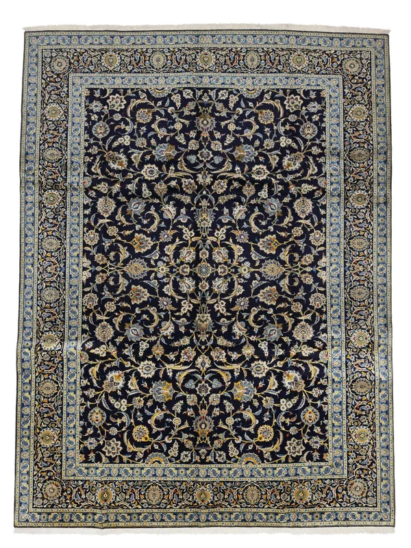 Floral Large Keshan Rug 296X400 Wool