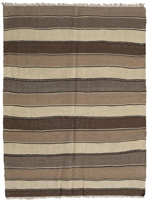 Oriental Kilim Rug 149X198 Orange/Brown (Wool, )