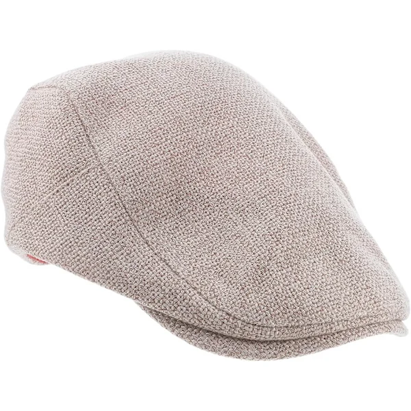 Herre Baret Hat Newsboy Kasket Solskærm Letvægts Ensfarvet Beige Udendørs Rejse Chauffør Flad -