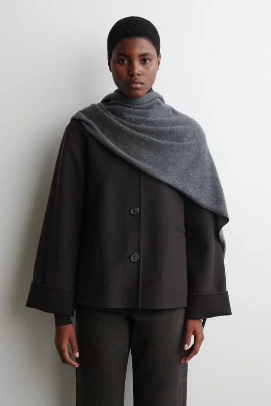 COS Cashmere Scarf in Grey - Men