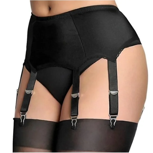 Kvinde Sexy Blonder Strumpebånds Bælte Undertøj Remme Hængselbælte Strumpebånds Bælter Gaver Sort