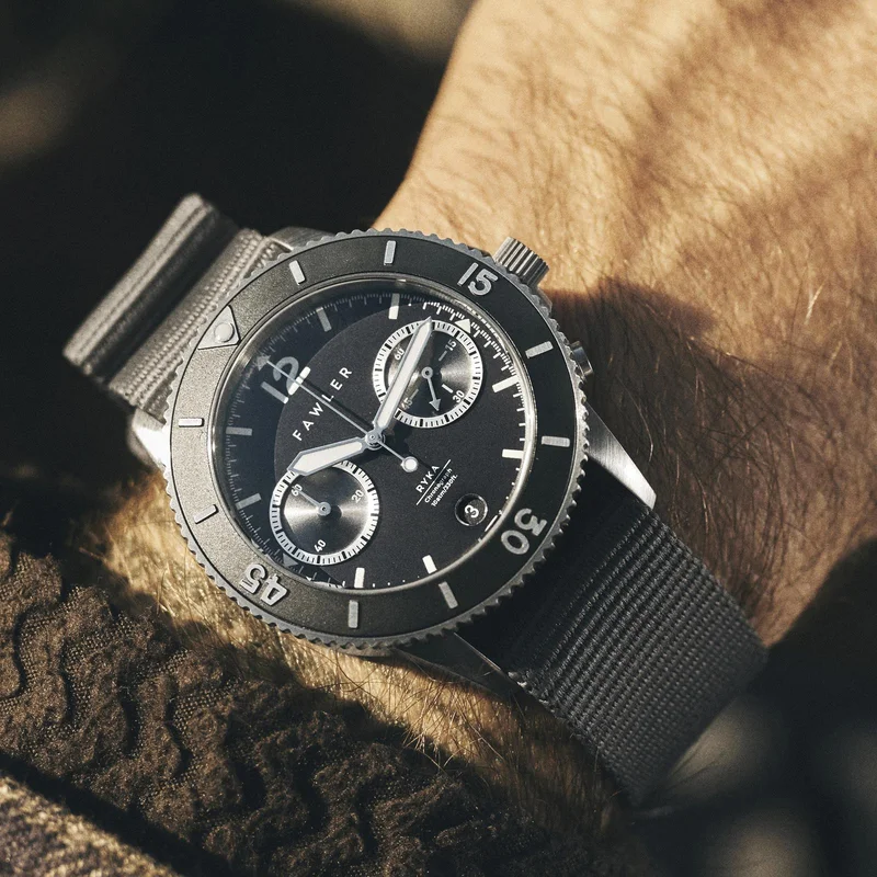 Ryka | Orologio subacqueo militare grigio e acciaio per uomini - Orologi da polso