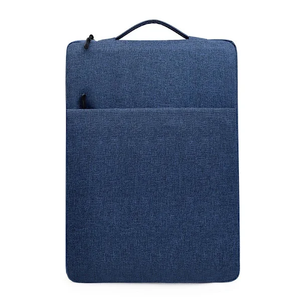 Ny laptop surfplatta notebook fodral datorväska 13 tum 14 tum 15 tum fashionabel bärbar kontorsstudent datorväska blå 15,6 tum blå