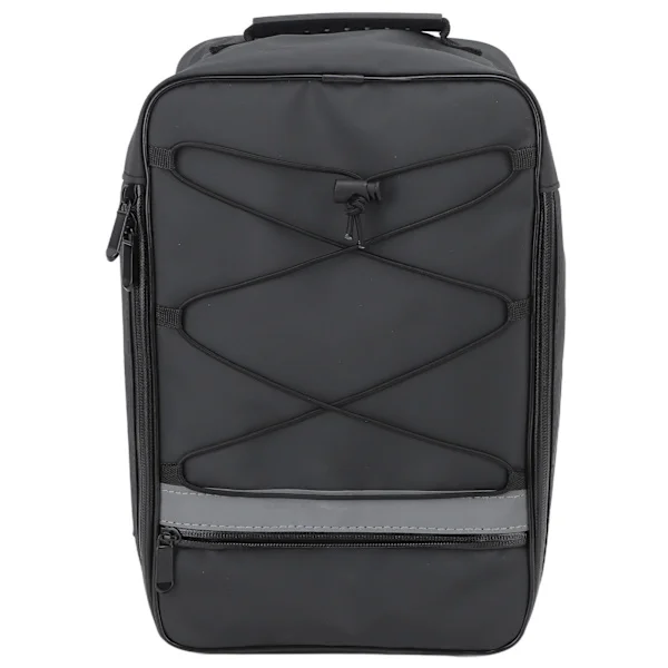 Rear Bike Rack Bag 15L Waterproof Bicycle Electric Bike Pannier Cycling Carrier for Outdoor Black