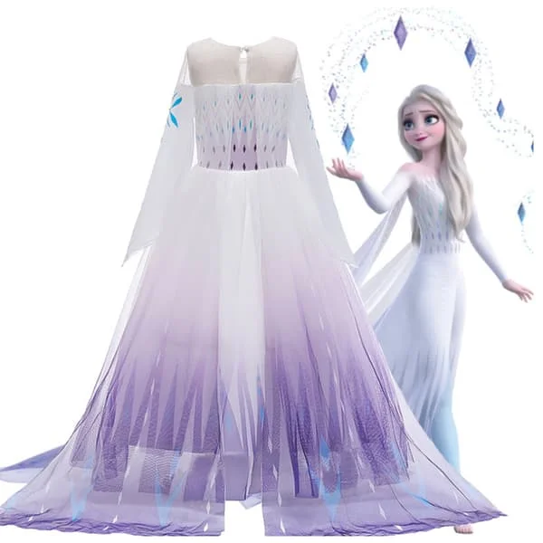 Elsa Prinsessekostyme Frozen Elsa Kjole cm Lyseblå Lyseblå 140 Lyseblå