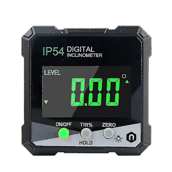 Digitalt vinkelmåler, vinkelmåler/vinkelmåler med LCD, inklinometer med magnet, digital vinkelmåler (hy)