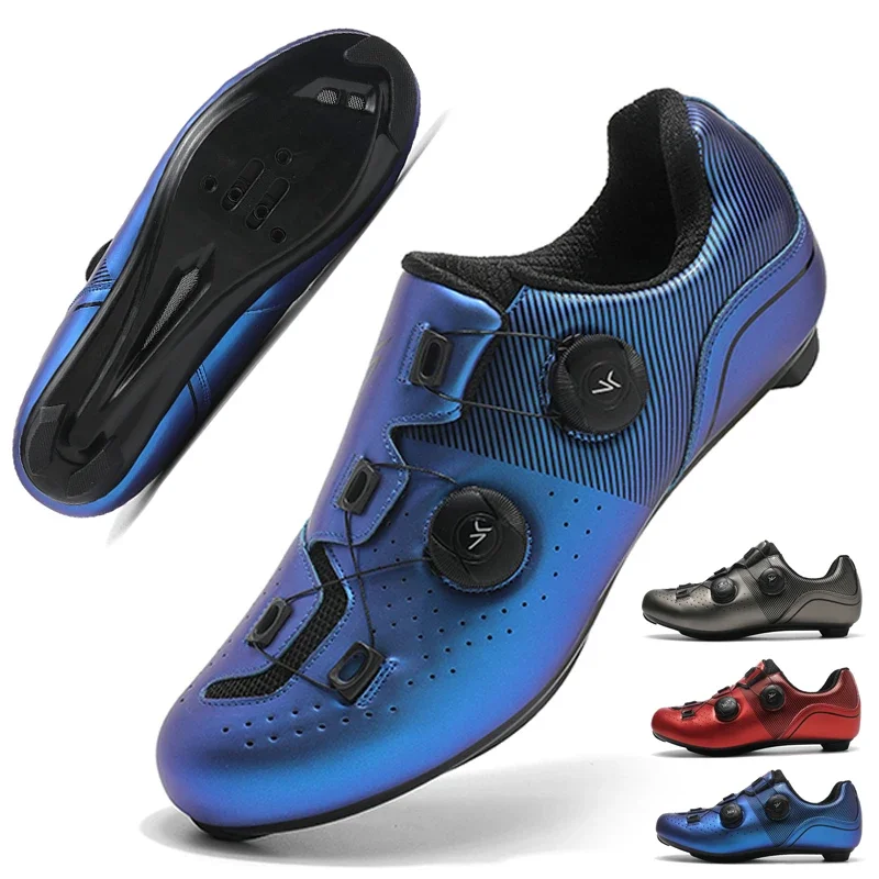 AliExpress - 2025 nouveauté chaussures de cyclisme professionnelles course vélo de route SPD chaussures à crampons ultralégères autobloquantes vtt 