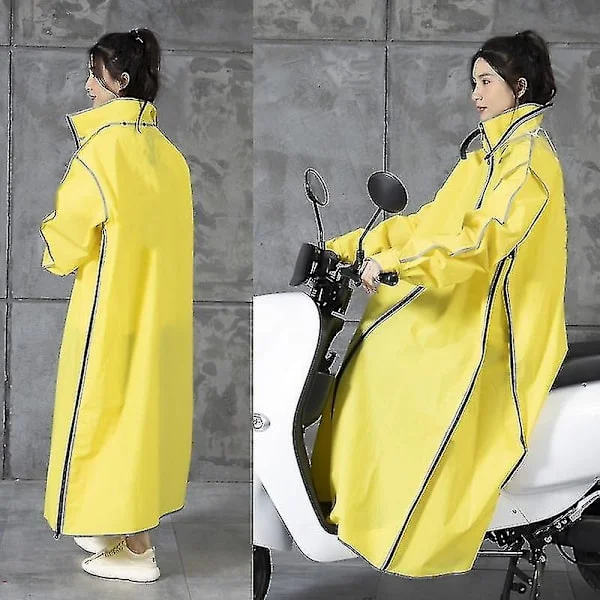 Eva Regnfrakk Dame Herre Glidelås Hette Poncho Motorsykkel Regntøy Lang Stil Fottur Regnjakke Ryggsekk Regnkåpe