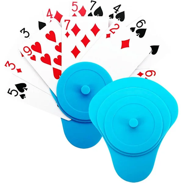 2 stk. Børnevenlige UNO og Poker Kortklemmer - Holder Kort Stabilt, Sjov Gave til Børn, Ideel til Kortspil, Familieaftener, Rejser og Festligheder