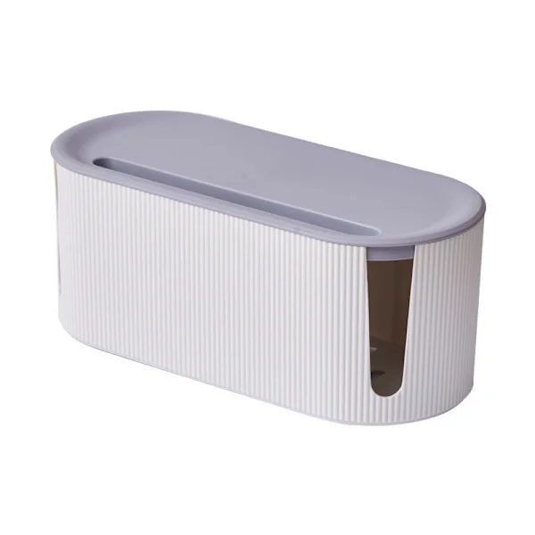 Designerkabelboxar - Kabelhantering - Förvaringsboxar för eluttag (Moonlight White)