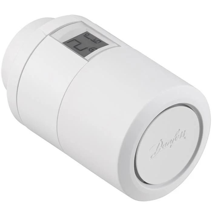 Danfoss Living Eco Radiatortermostat hvid, 4-28 °C, Varme