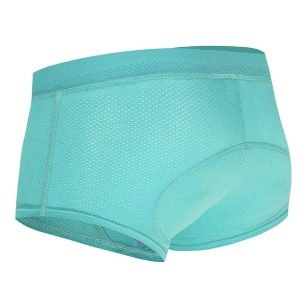 [KK] Women's Cycling Underwear Sports Pattern Shorts Tight Cycling Shorts Blue L Blue【jl】