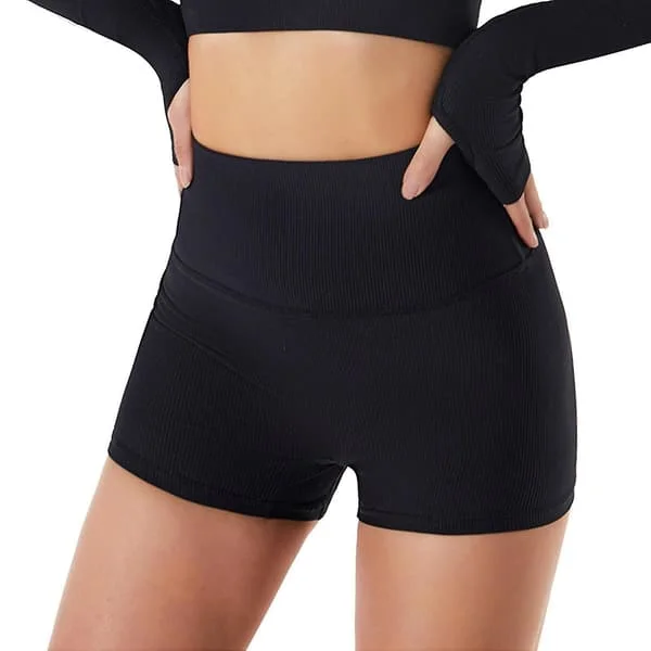 Dame Høy Midje Booty Yoga Shorts Sommer Sykkelshorts Atletiske Leggings Korte Bukser For Trening Løping Gym Fitness Yoga