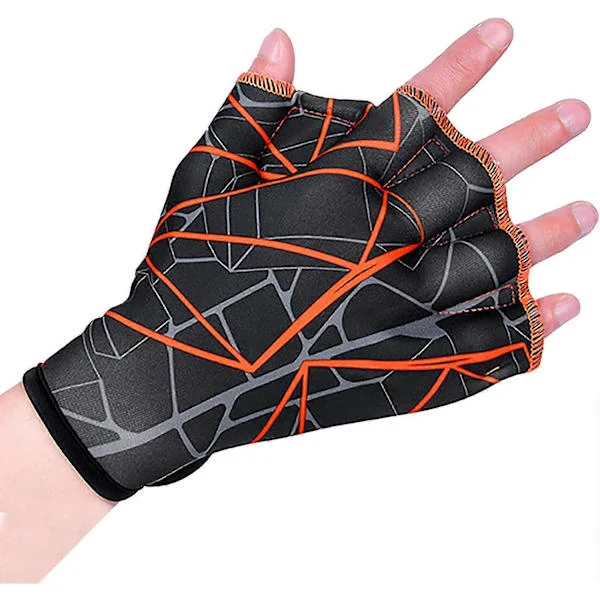 Nylon Simhandskar Vatten Simning Handskar med Simhud Vattenträning Hand Simhud Small (LGL)